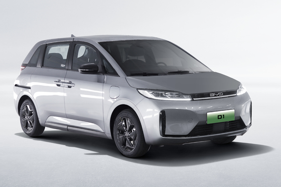 سيارة الأجرة الكهربائية النقية BYD D1 لديها مدى 418 كيلومتر وباب سريع كهربائي