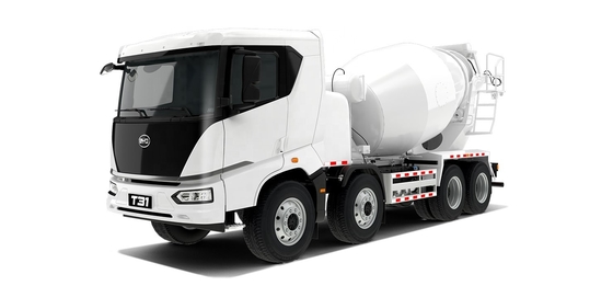 نسبة كفاءة التكلفة Wang BYD 8x4 سيارة هندسية لخلاط الأسمنت الكهربائي النقي ذو السعة الكبيرة