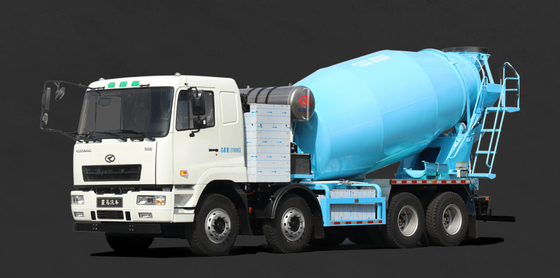الصين جيلي، النسخة القياسية M7، CATL-350Kwh شحن، 12 متر مكعب، 8x4 شاحنة مزج الاسمنت الكهربائية النقية
